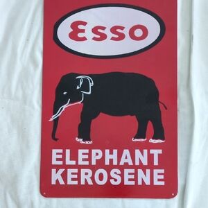 Esso Elephant Kerosene Sign